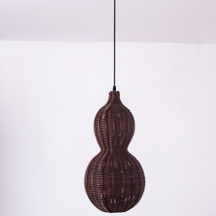 Waterproof Gourd Peanut Rattan Stainless Steel Pendant Light