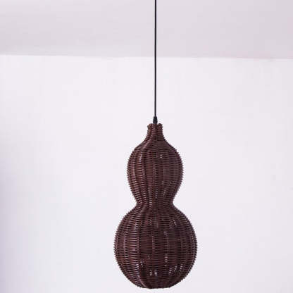 Waterproof Gourd Peanut Rattan Stainless Steel Pendant Light