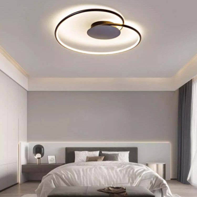 Contemporary Aluminum Silicone Heart Ceiling Light