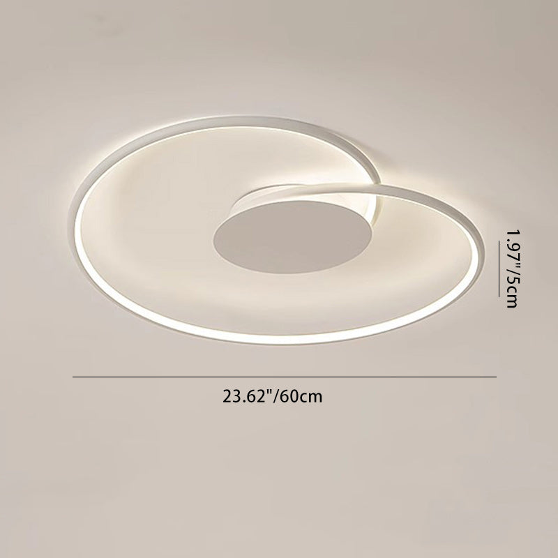 Contemporary Aluminum Silicone Heart Ceiling Light