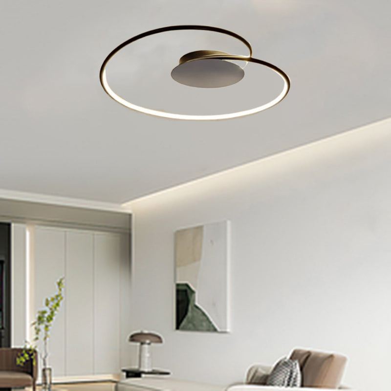 Contemporary Aluminum Silicone Heart Ceiling Light