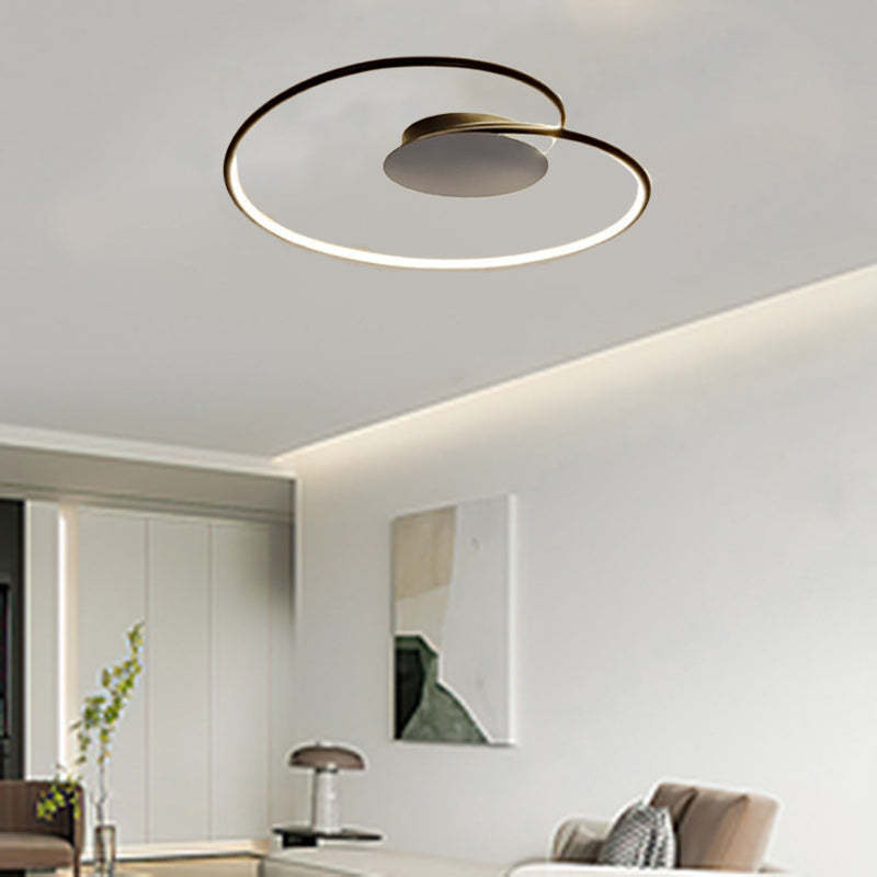 Contemporary Aluminum Silicone Heart Ceiling Light