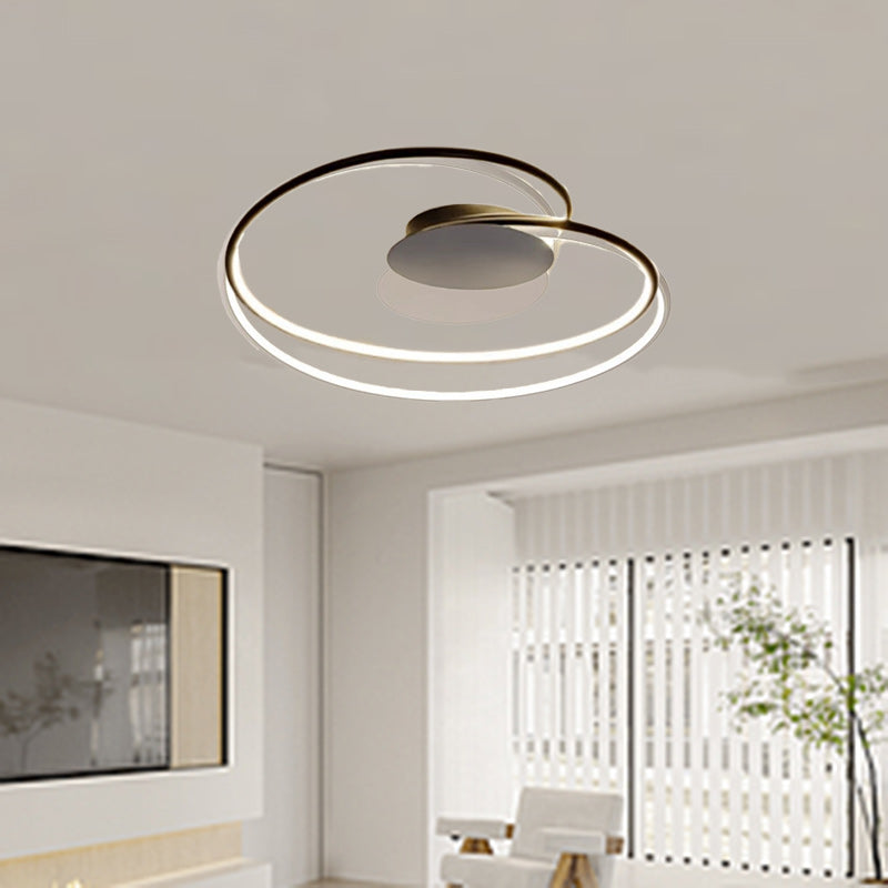 Contemporary Aluminum Silicone Heart Ceiling Light