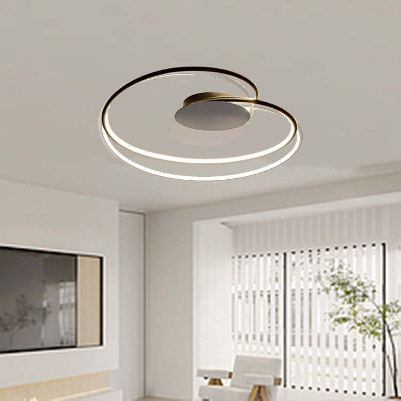 Contemporary Aluminum Silicone Heart Ceiling Light