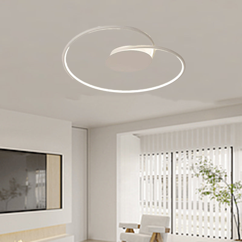 Contemporary Aluminum Silicone Heart Ceiling Light