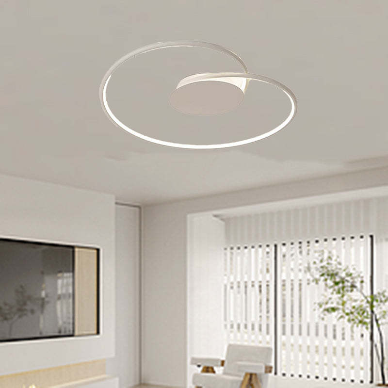 Contemporary Aluminum Silicone Heart Ceiling Light