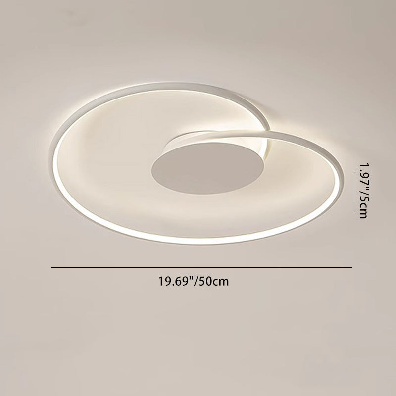 Contemporary Aluminum Silicone Heart Ceiling Light