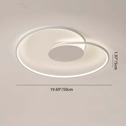 Contemporary Aluminum Silicone Heart Ceiling Light