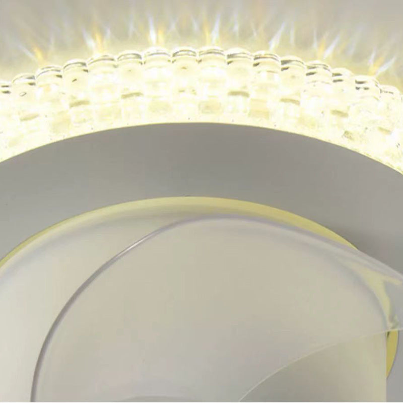 Contemporary Cloud Iron LED Flush Mount Fan Light