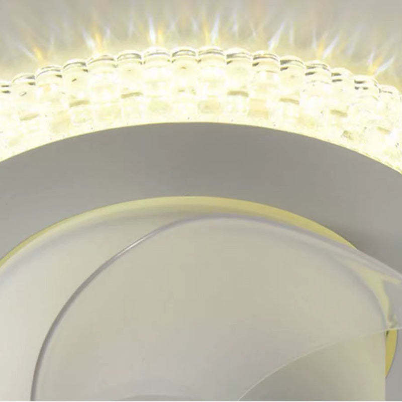 Contemporary Cloud Iron LED Flush Mount Fan Light