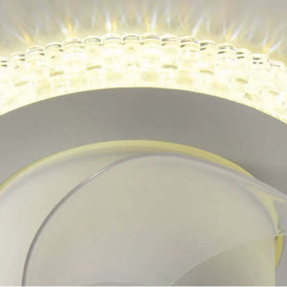 Contemporary Cloud Iron LED Flush Mount Fan Light