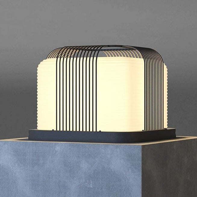 Minimalist Solar Square Stainless Steel LED Light