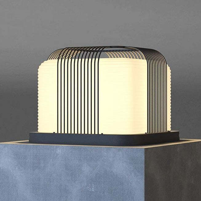 Minimalist Solar Square Stainless Steel LED Light