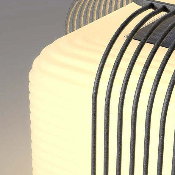 Minimalist Solar Square Stainless Steel LED Light