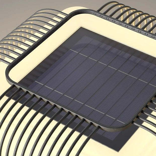 Minimalist Solar Square Stainless Steel LED Light