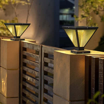 Minimalist Prismatic Stainless Steel Outdoor Light
