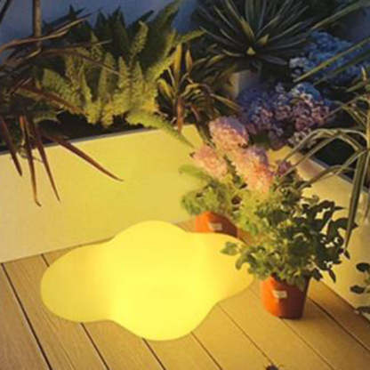 Art Deco Solar Cloud LED Outdoor Light