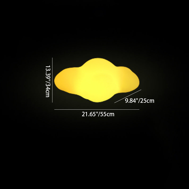Art Deco Solar Cloud LED Outdoor Light