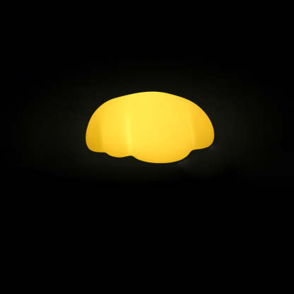 Art Deco Solar Cloud LED Outdoor Light
