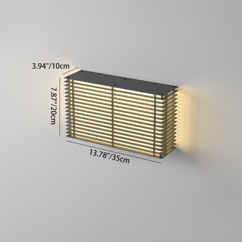 Minimalist Solar Rectangle Stainless Steel LED Light