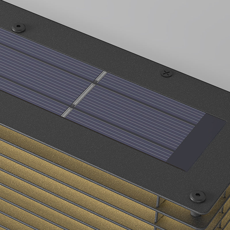 Minimalist Solar Rectangle Stainless Steel LED Light