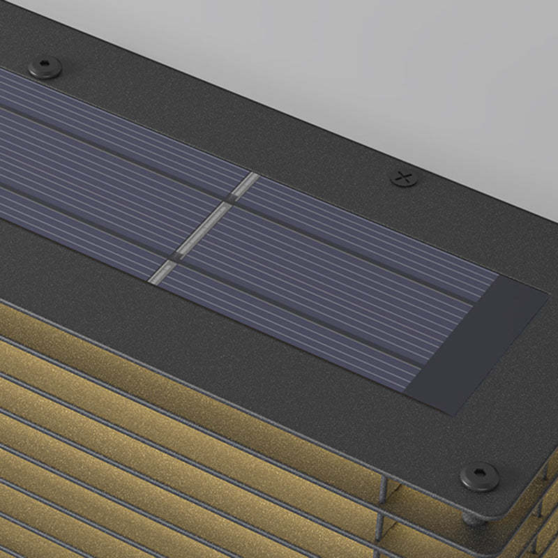 Minimalist Solar Rectangle Stainless Steel LED Light