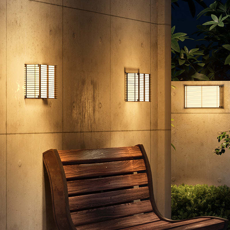 Minimalist Solar Rectangle Stainless Steel LED Light