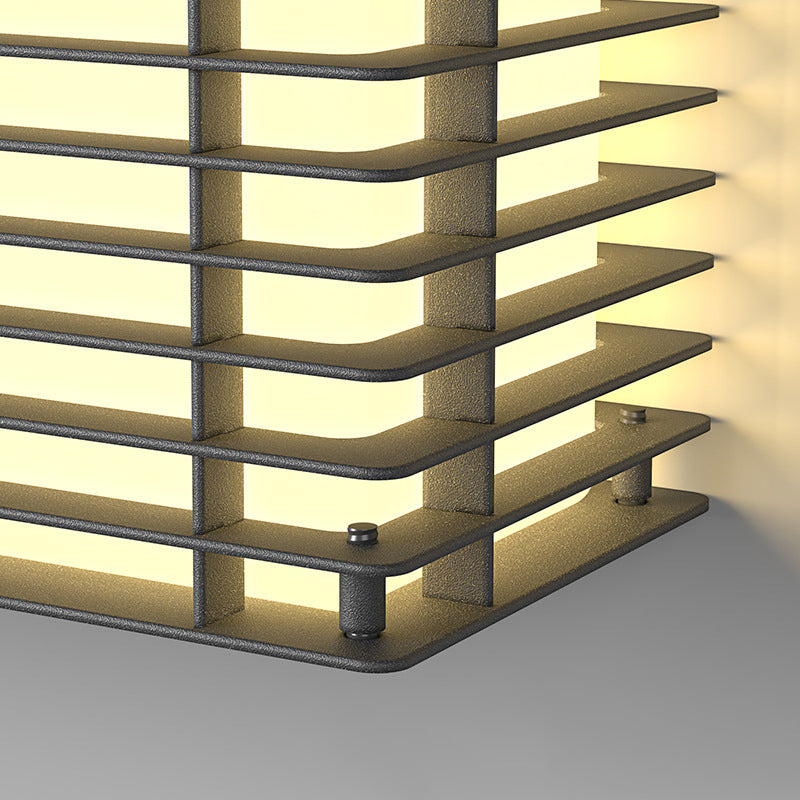 Minimalist Solar Rectangle Stainless Steel LED Light