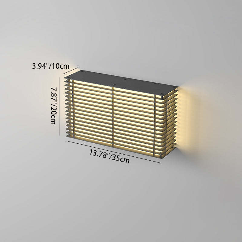 Minimalist Solar Rectangle Stainless Steel LED Light