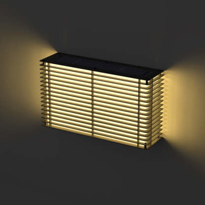 Minimalist Solar Rectangle Stainless Steel LED Light