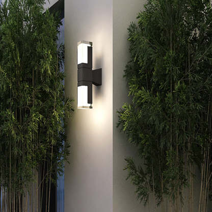 Minimalist Rectangle Aluminum Acrylic LED Wall Sconce