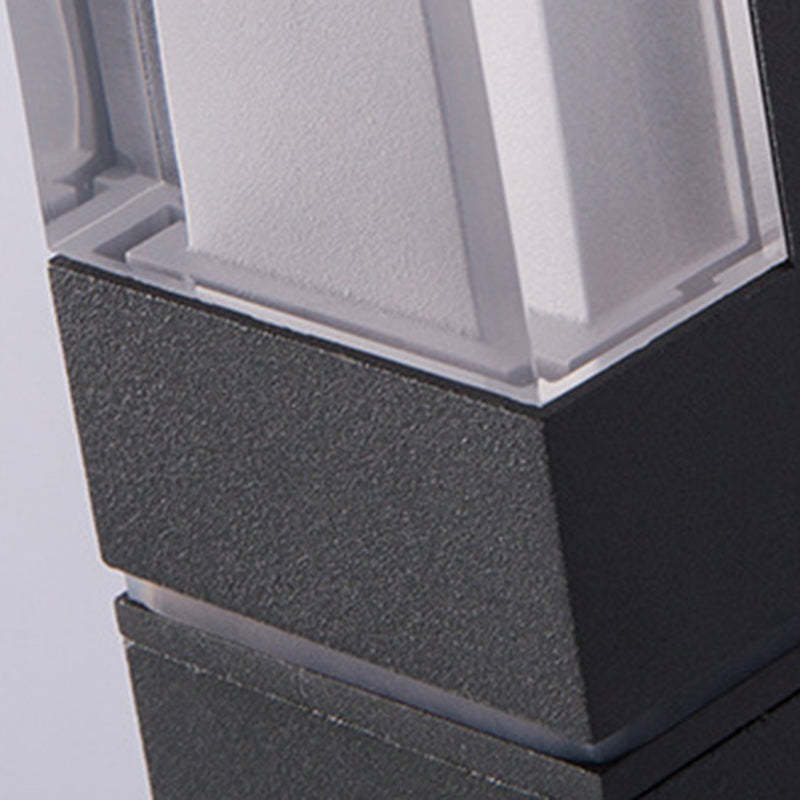 Minimalist Rectangle Aluminum Acrylic LED Wall Sconce