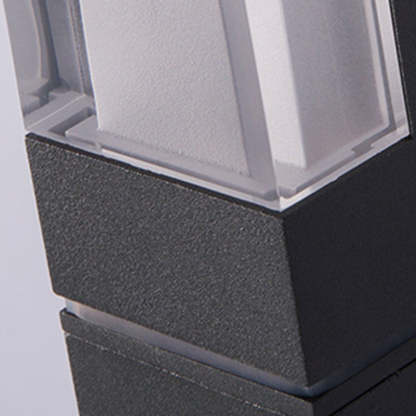 Minimalist Rectangle Aluminum Acrylic LED Wall Sconce