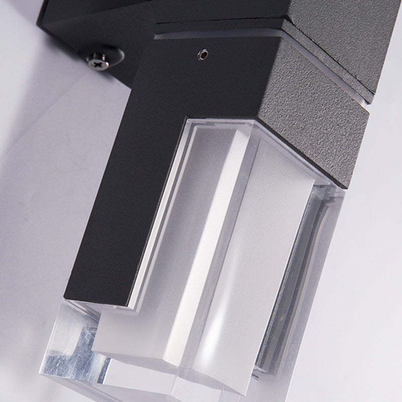 Minimalist Rectangle Aluminum Acrylic LED Wall Sconce