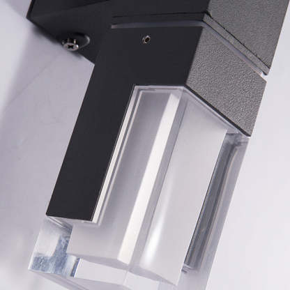 Minimalist Rectangle Aluminum Acrylic LED Wall Sconce