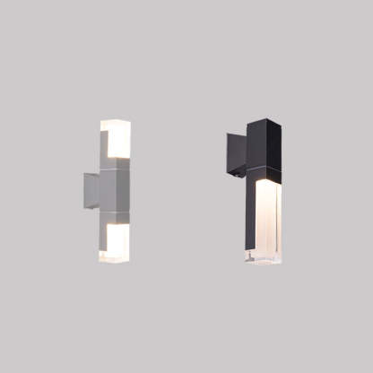 Minimalist Rectangle Aluminum Acrylic LED Wall Sconce