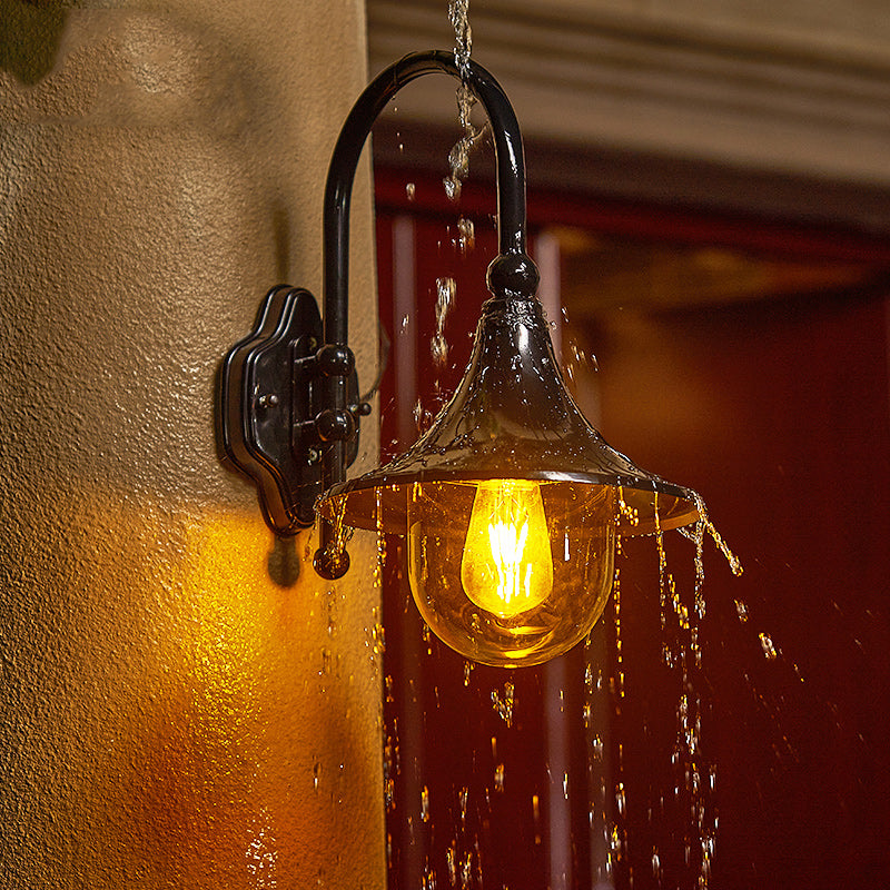 Industrial Horn-Shape Cone Aluminum Acrylic Wall Sconce