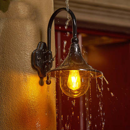 Industrial Horn-Shape Cone Aluminum Acrylic Wall Sconce
