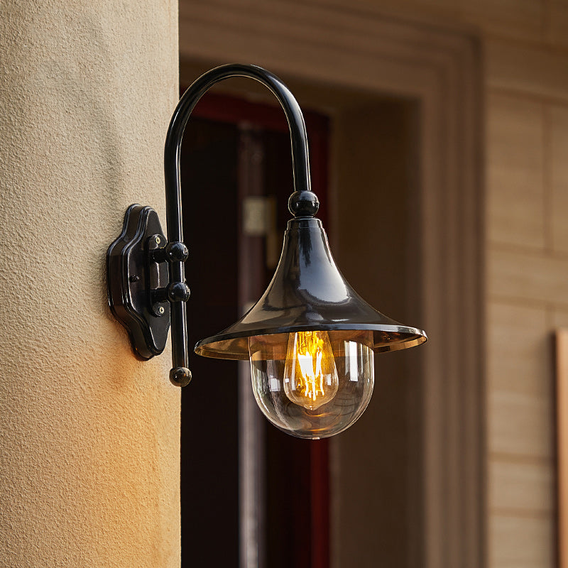 Industrial Horn-Shape Cone Aluminum Acrylic Wall Sconce