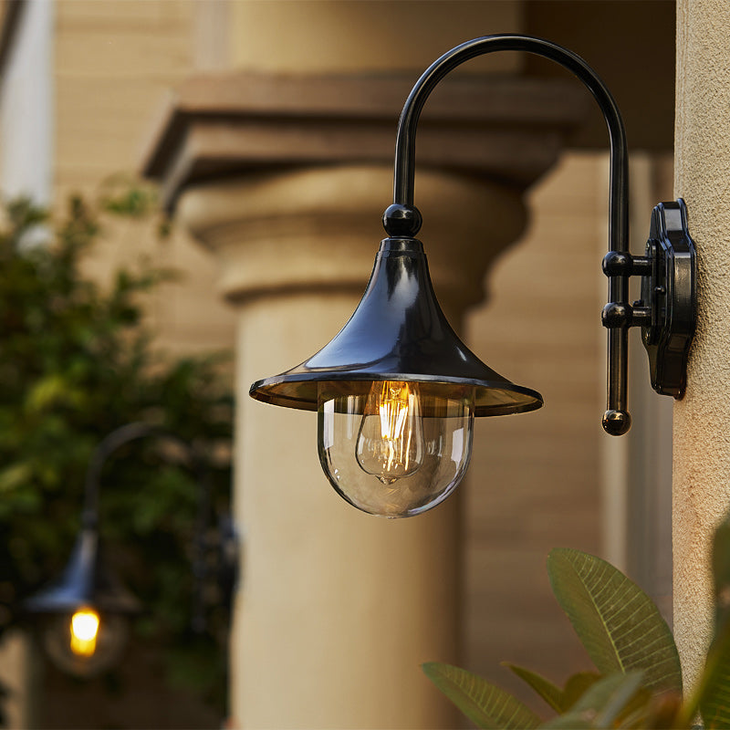 Industrial Horn-Shape Cone Aluminum Acrylic Wall Sconce