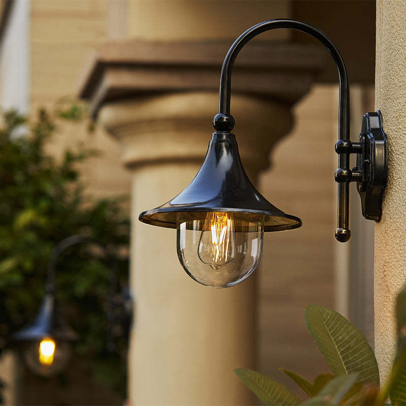 Industrial Horn-Shape Cone Aluminum Acrylic Wall Sconce