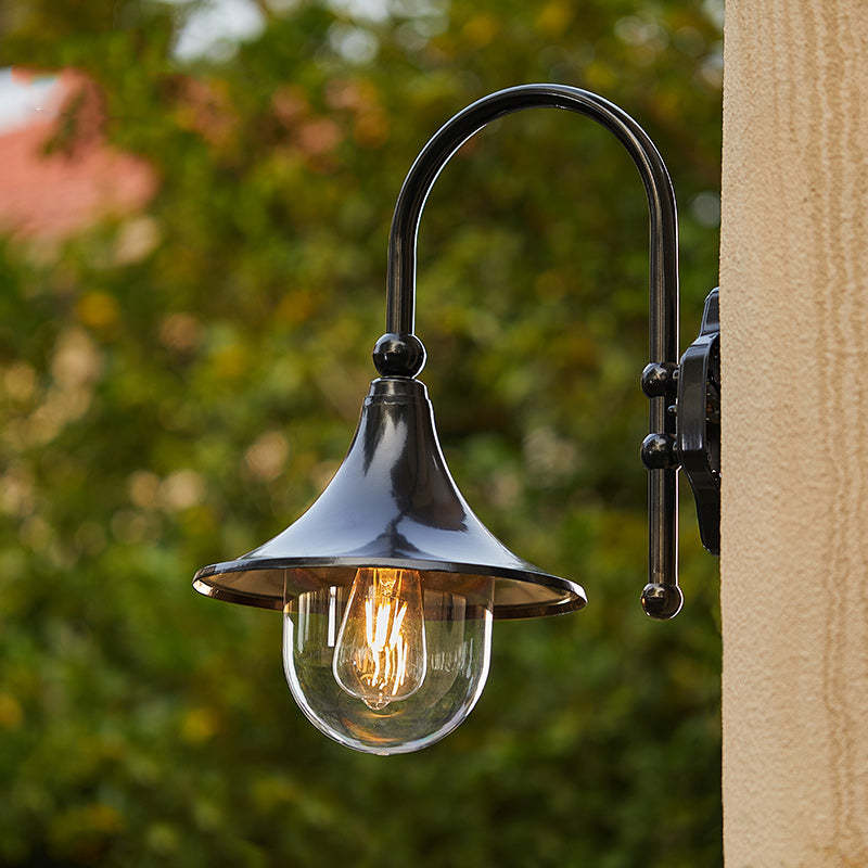 Industrial Horn-Shape Cone Aluminum Acrylic Wall Sconce
