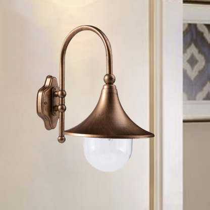 Industrial Horn-Shape Cone Aluminum Acrylic Wall Sconce