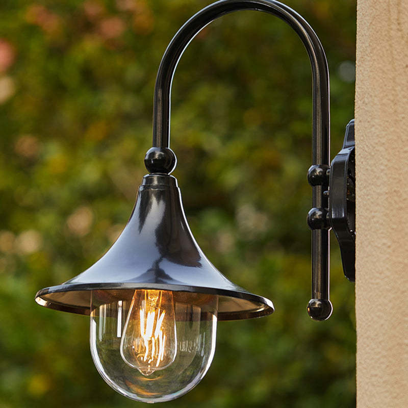Industrial Horn-Shape Cone Aluminum Acrylic Wall Sconce
