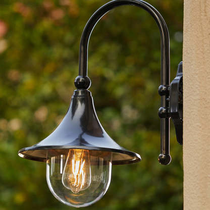 Industrial Horn-Shape Cone Aluminum Acrylic Wall Sconce