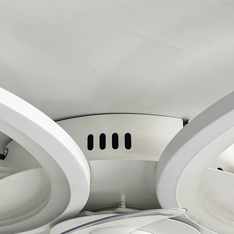 Modern Art Deco Flower Flush Mount Ceiling Fan