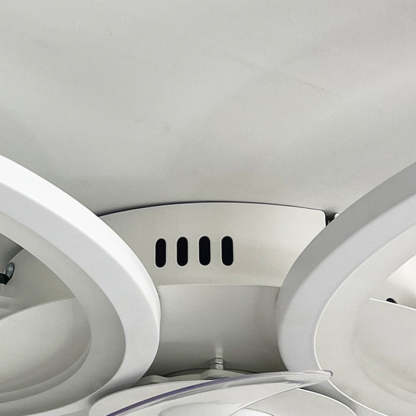 Modern Art Deco Flower Flush Mount Ceiling Fan