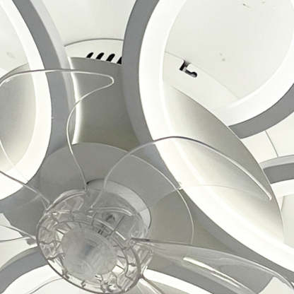 Modern Art Deco Flower Flush Mount Ceiling Fan
