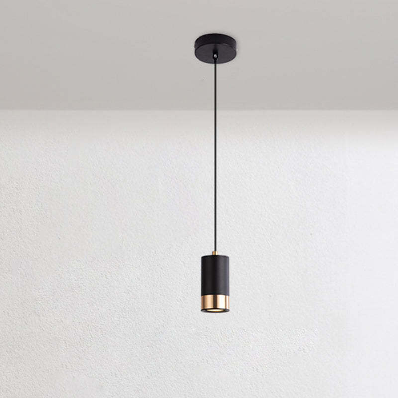 Minimalist Cylinder Aluminum Iron Pendant Light