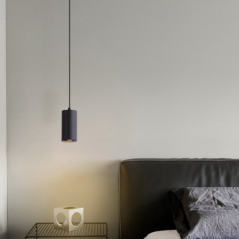 Minimalist Cylinder Aluminum Iron Pendant Light
